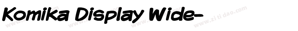Komika Display Wide字体转换